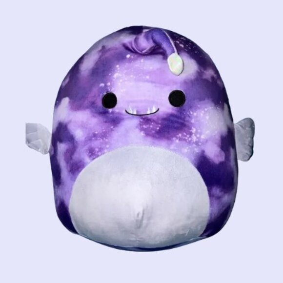 Squishmallows - Easton the Anglerfish, Purple/Gray, Four Underbite Fangs, 11 In - Picture 1 of 1
